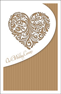 Wedding Program Cover Template 6B - Graphic 7
